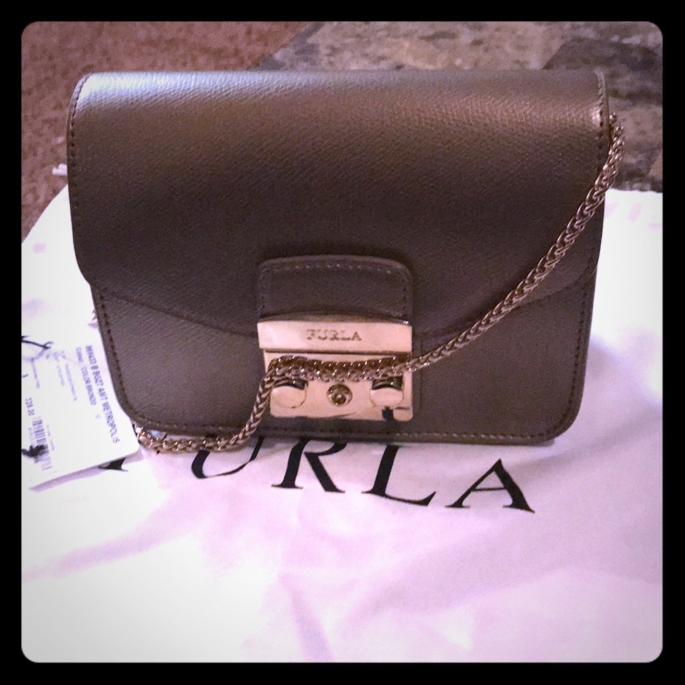 Furla metropolis mini cross body color bronzo